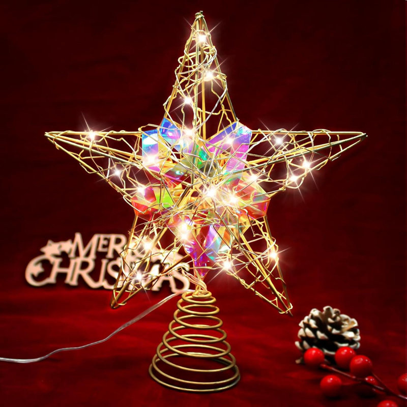 Battery operated christmas tree star hot sale